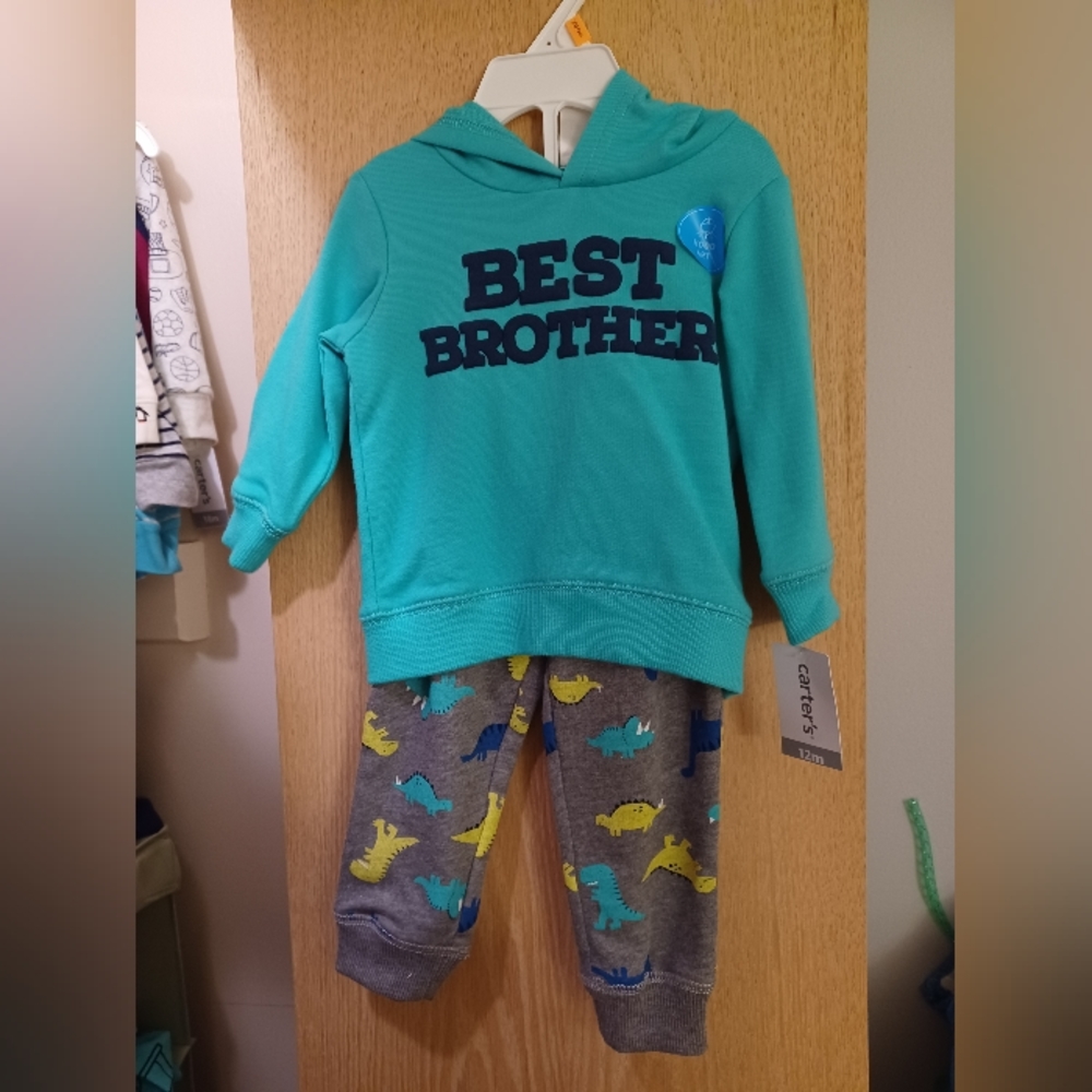 Carter's Best Brother dino outfit